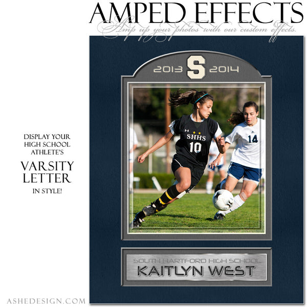 Ashe Design | Amped Effects Sports Templates | Varsity Letter 3