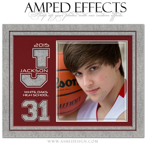 Ashe Design | Amped Effects Sports Templates | Varsity Letter Felt