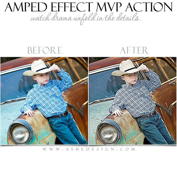 Ashe Design | Photoshop Action | Amped Effect MVP  2