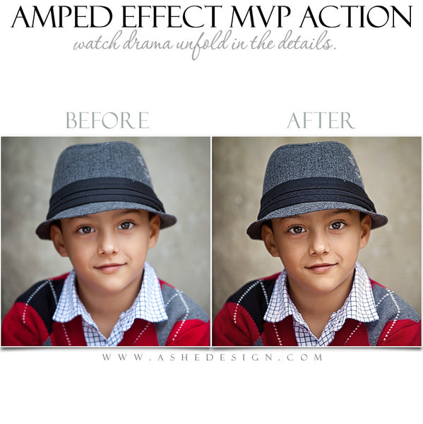 Ashe Design | Photoshop Action | Amped Effect MVP  5