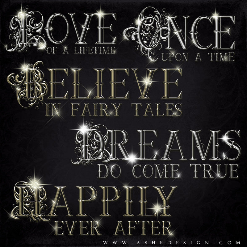 Amped Up Word Art | Once Upon A Time full set