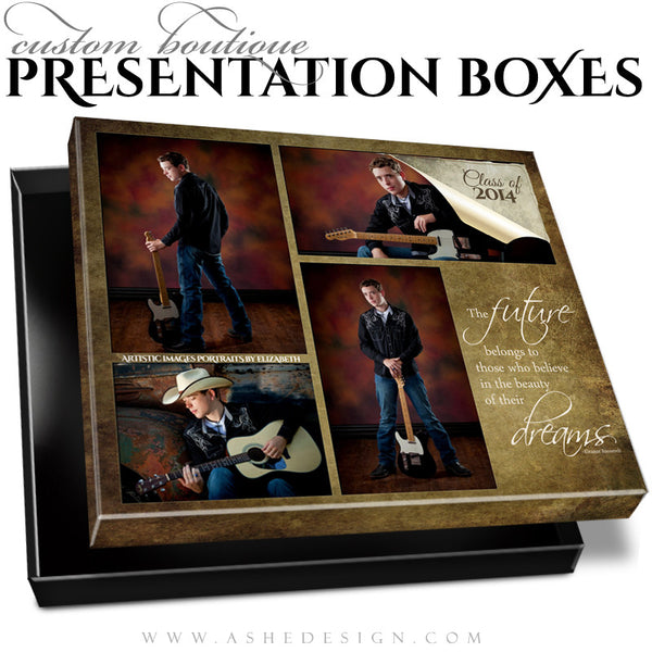 Ripped Custom Boutique Presentation Box 8x10 HZ template