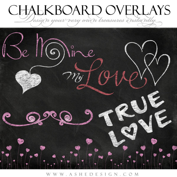 Designer Gems - Chalkboard Overlays - My Valentine full set web display