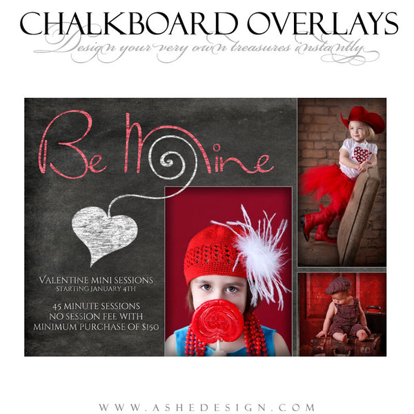 Designer Gems - Chalkboard Overlays - My Valentine example 1 web display