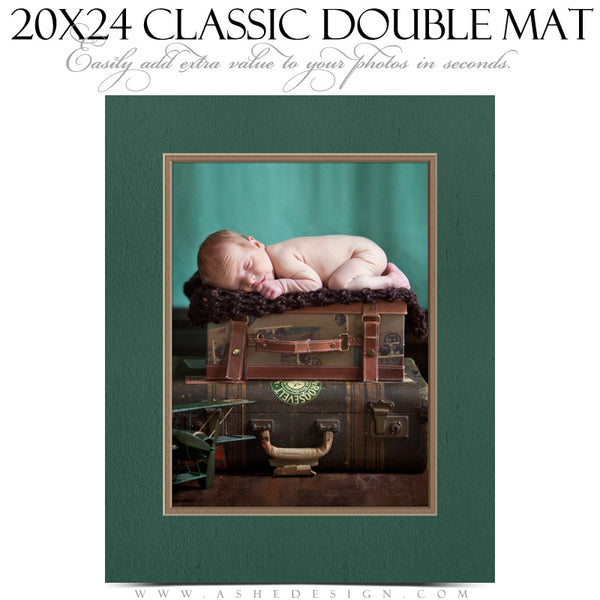 Ashe Design | Photoshop Action | 20x24 Classic Double Mat VT2