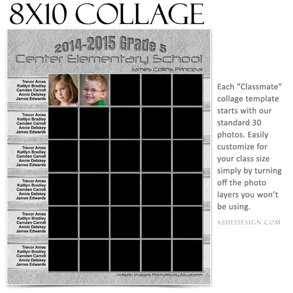 Collage Template 8x10 | Classmates B
