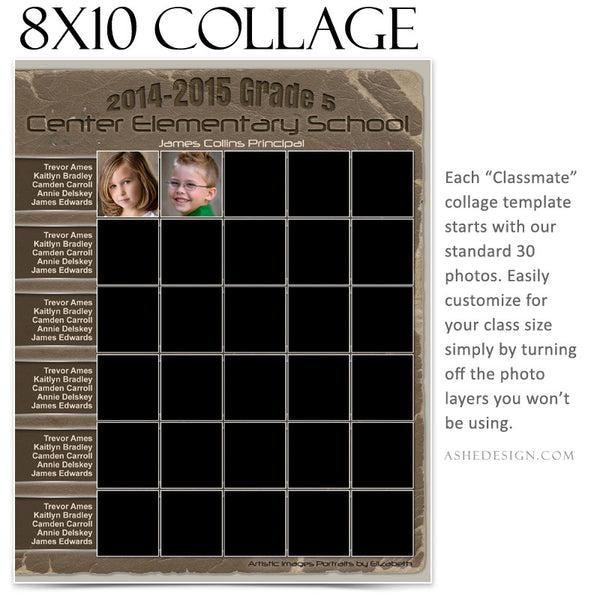 Collage Template 8x10 | Classmates C