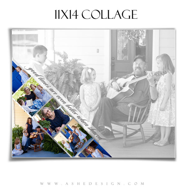 Collage Template 11x14 | Pennant