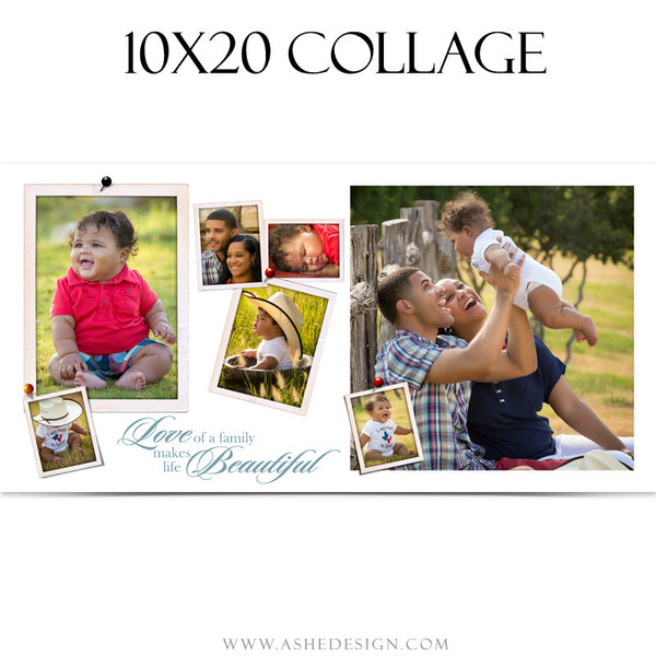 Collage Template 10x20 | Family Time 2