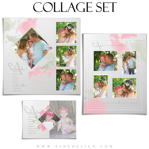 Collage Template Set | Watercolors