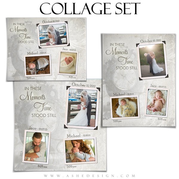 Photoshop Collage Template Set | Time Stood Still