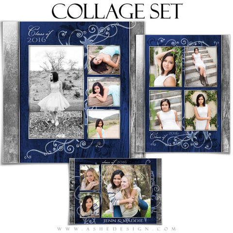 Senior Girl Collage Set | Blue Steel