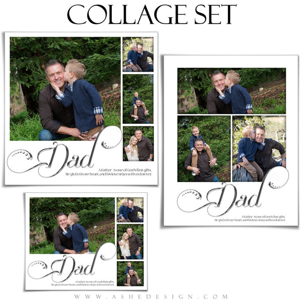 Father Collage Set | Simply Worded Dad