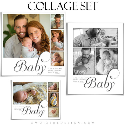 Newborn Collage Set | Simply Worded Baby