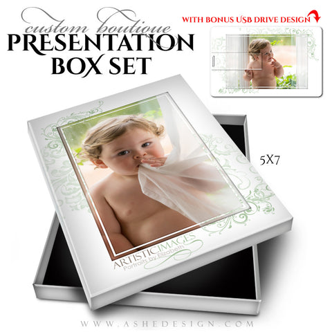 Boutique Presentation Box Set | Color Block 5x7 and USB