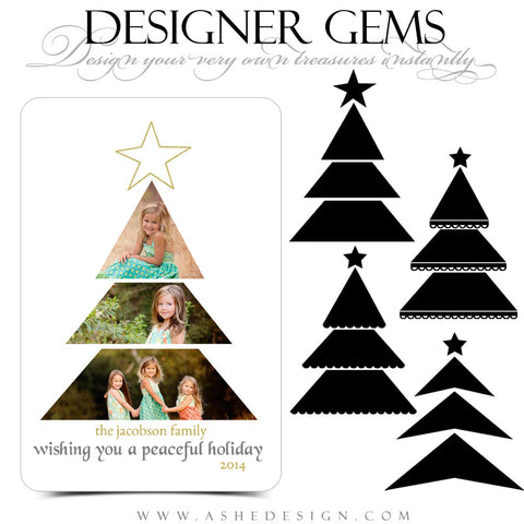 Designer Gems for Photoshop | Christmas Tree Photo Masks