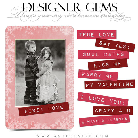 Valentine Designer Gems | Love Labels