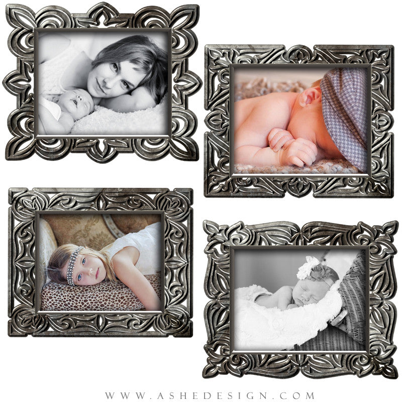Designer Gems Pewter Frames full set web display