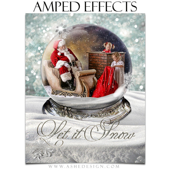 Ashe Design | Amped Effects Photography Templates | Diamond Dust Snow Globe 2