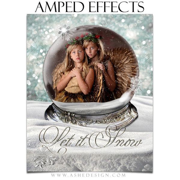 Ashe Design | Amped Effects Photography Templates | Diamond Dust Snow Globe 3