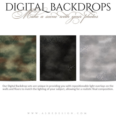Digital Props Backdrops | Old World Masters 01 full set