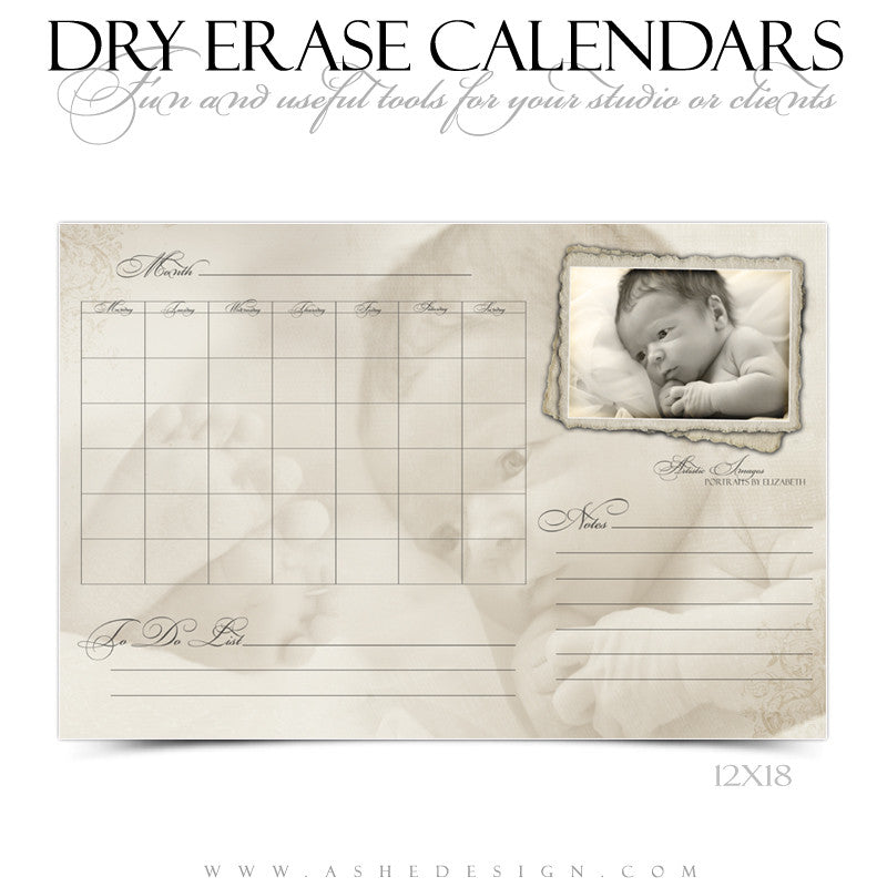 Dry Erase Calendar Designs - Antique Fairy Tale