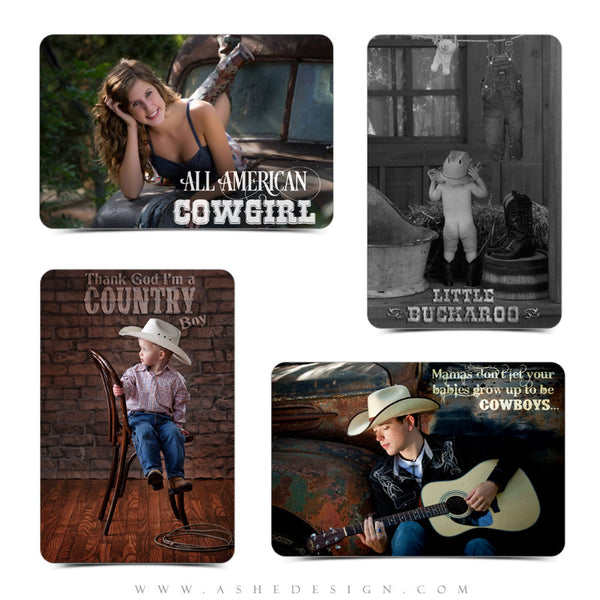 Photography Word Art Set | Cowboys & Cowgirls examples