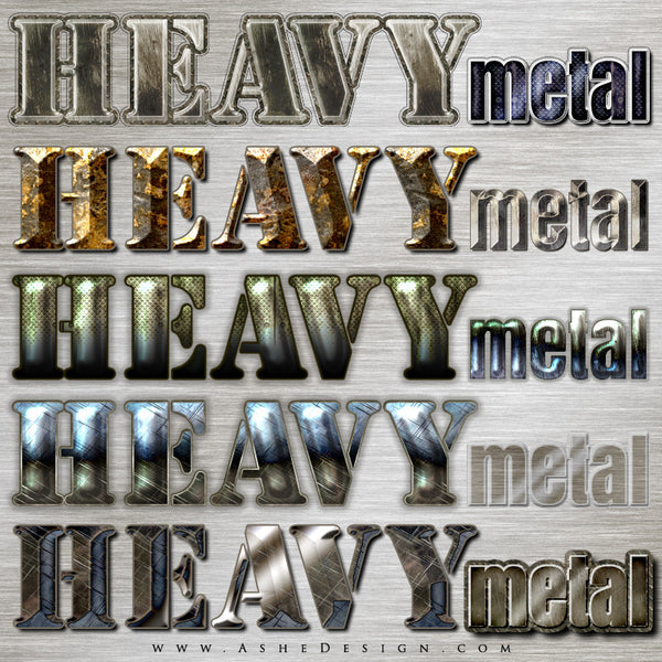 PS Layer Style - Heavy Metal examples web display