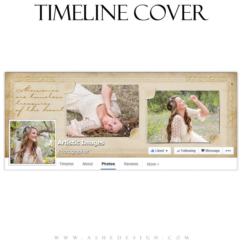 Victorian Frames Timeline Cover Template