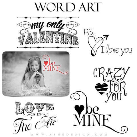 Word Art - Crazy For You full set web display