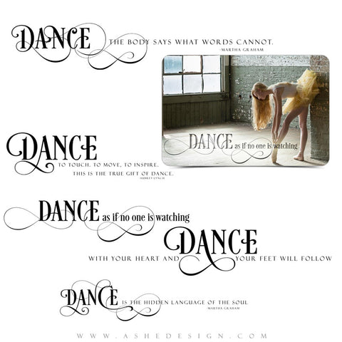 Word Art Collection - Just Dance full set web display
