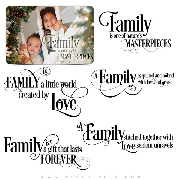 Word Art Collection - Family Is Everything full set web display