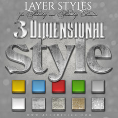 Designer Gems - Photoshop Style Set - 3D