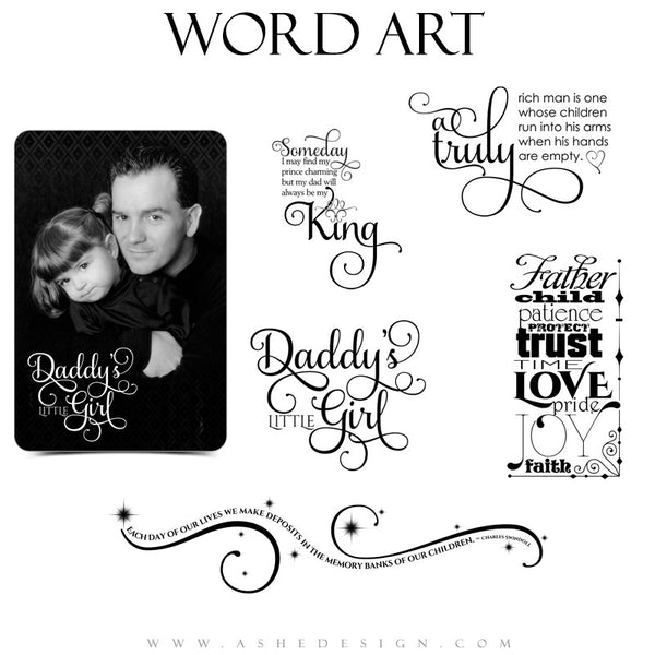 Family Word Art Quotes - Daddy Time