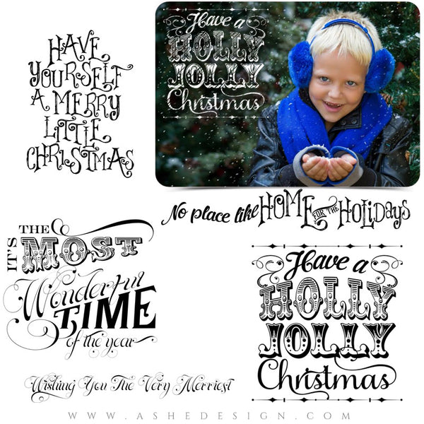 Home For The Holidays - Word Art Collection Full Set