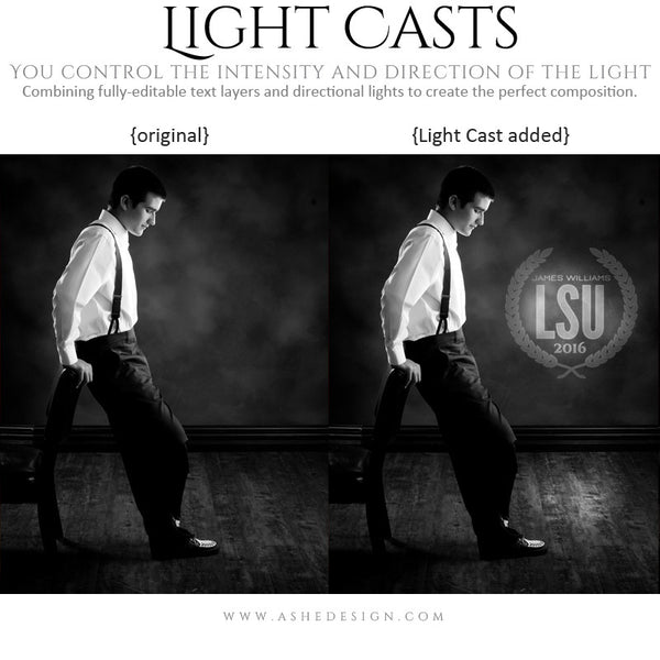 Photoshop Light Casts | Seniors 2016 example 1
