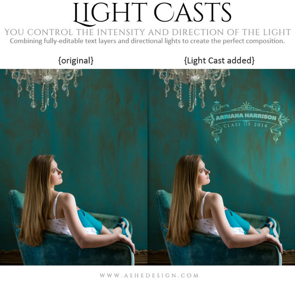 Digital Props for Photographers | Light Casts Senior Scrolls example4