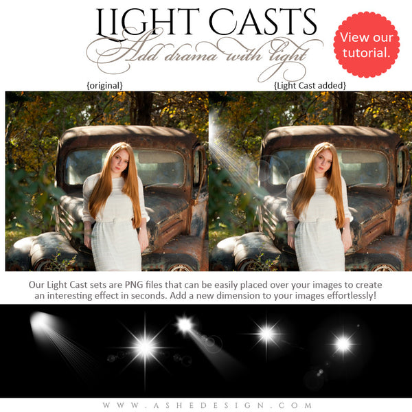 Digital Props - Light Casts - Sun Flares full set web display