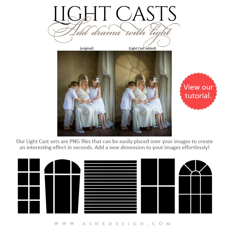 Digital Props - Light Casts - Windows full set web display