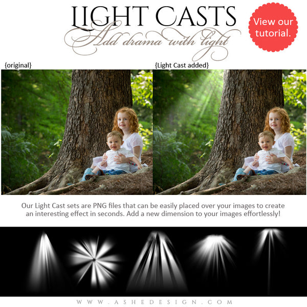 Digital Props for Photographers | Light Casts Heavenly