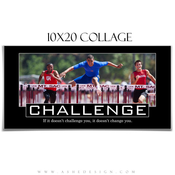 Motivational Collage 10x20 | Challenge