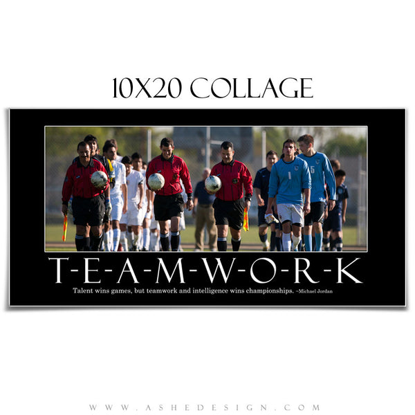 Motivational Collage 10x20 | Teamwork