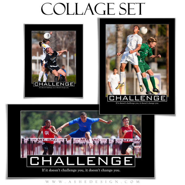 Motivational Collage Set | Challenge