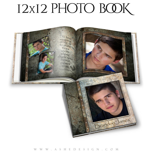 Photo Book Template 12x12 | Granite cover