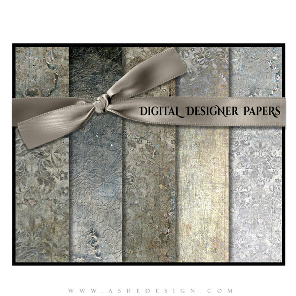 Digital Papers | Steel Damask set