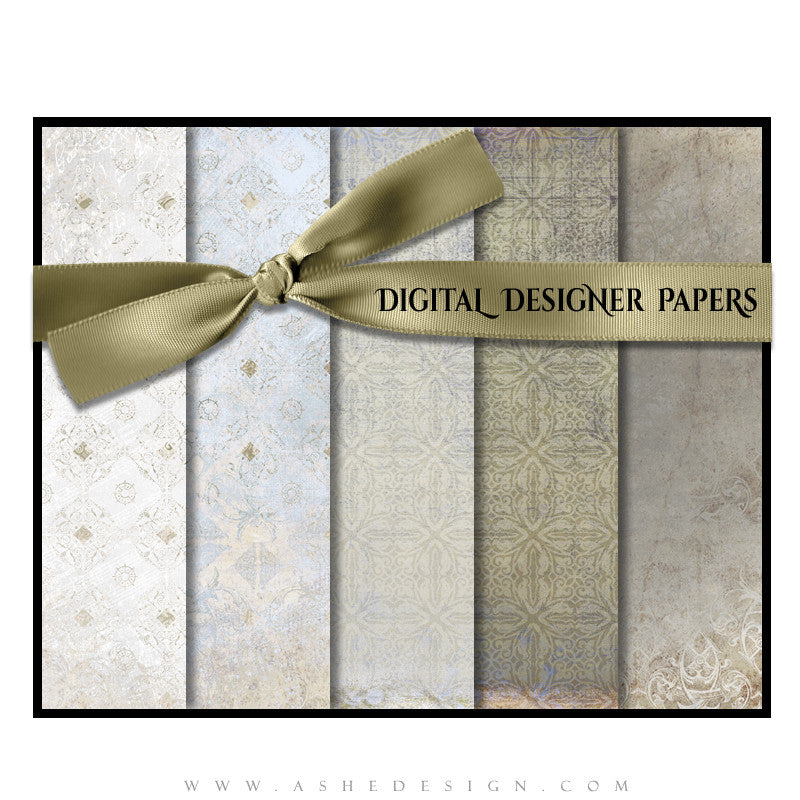 Embassy Designer Paper Digital Designer Papers | Vintage Damask – AsheDesign