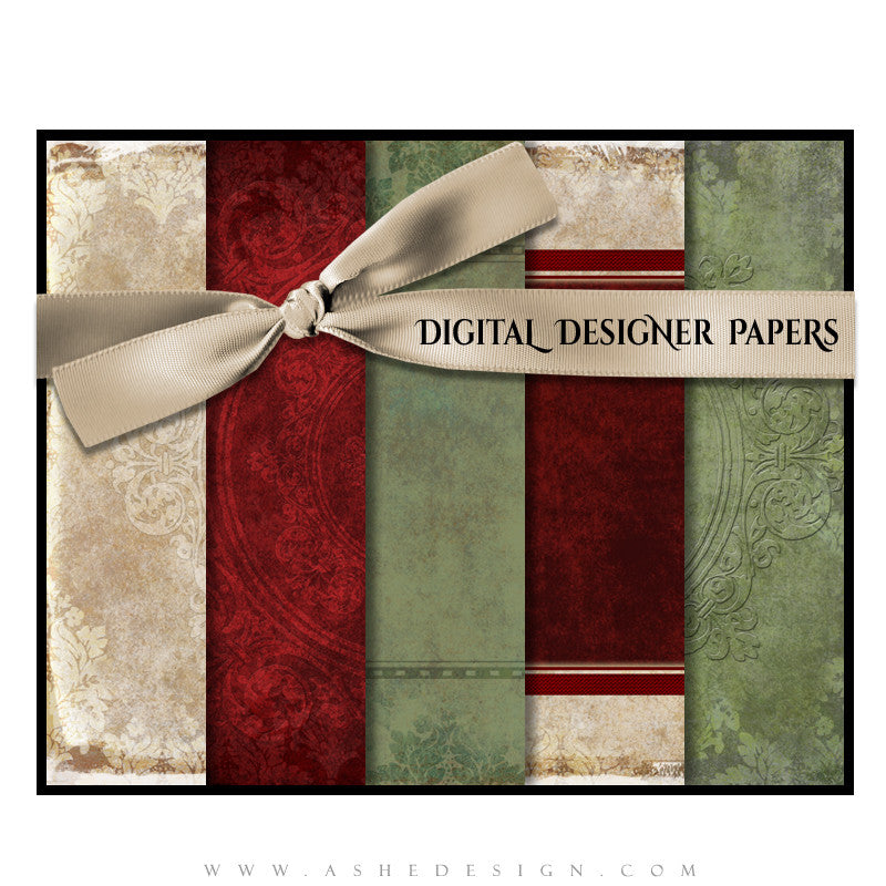 Vintage Holiday papers full set