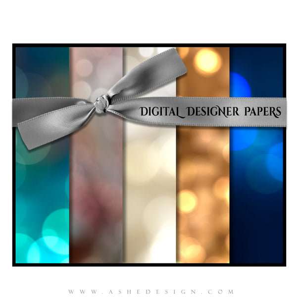 Digital Designer Papers | Bokeh Spectrum set