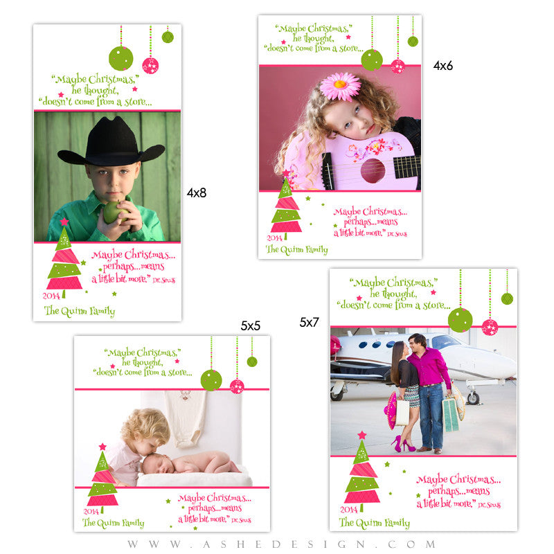Christmas Photo Card Templates | Whimsical Christmas