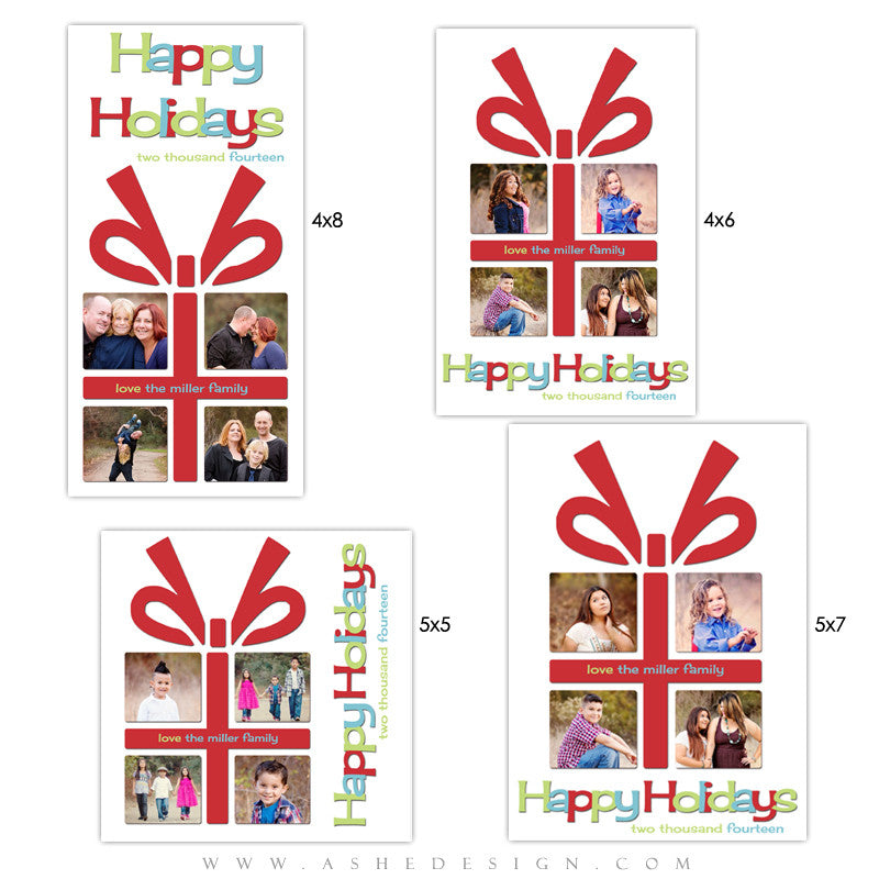 Christmas Photo Card Templates | The Gift